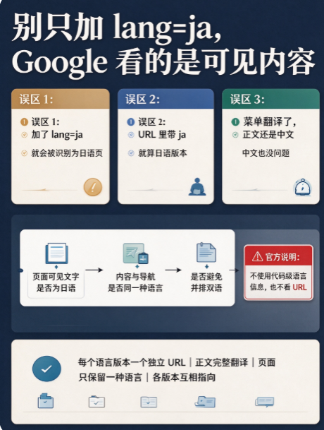 为什么直译的页面在日本拿不到推荐